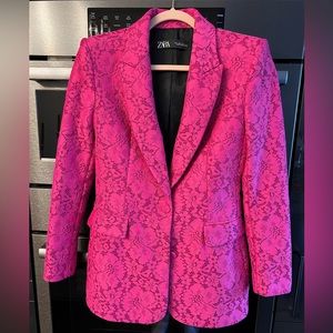 Zara Pink Lace Jacket